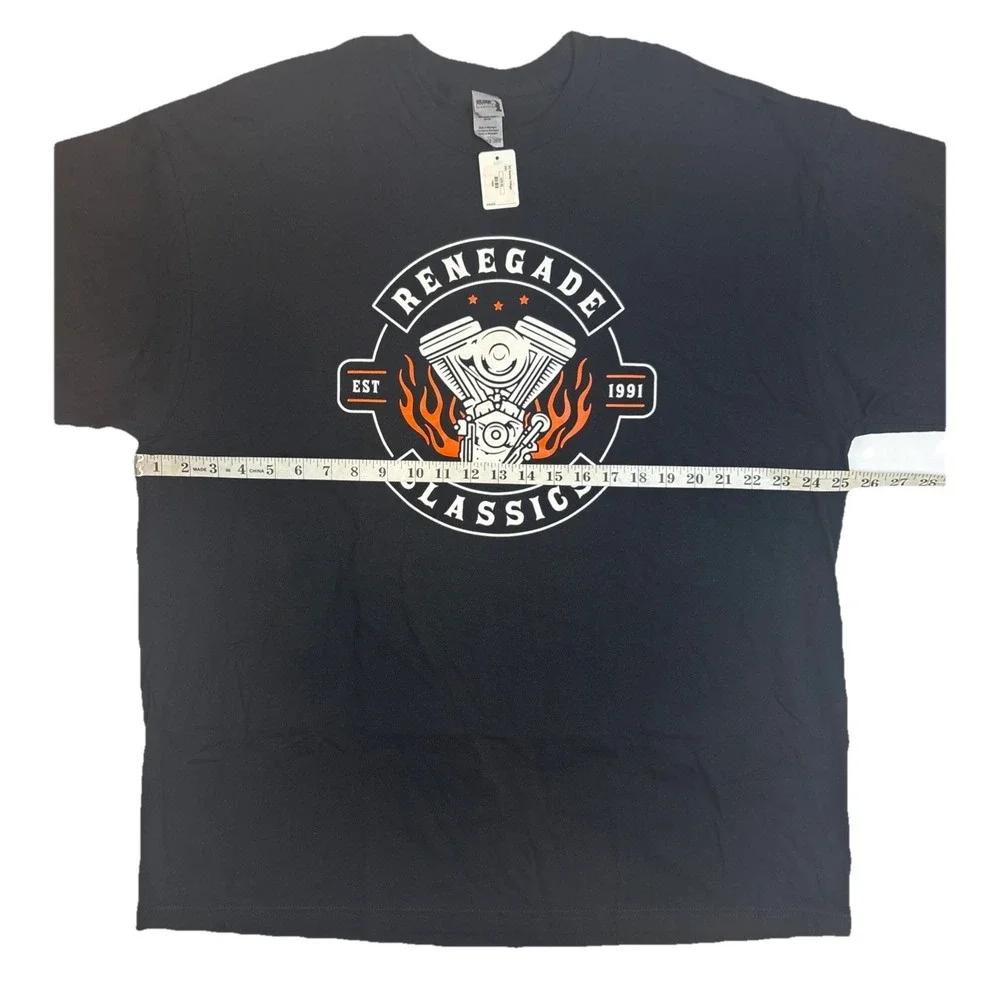 Gildan Hammer Renegade Classics Rocker Vintage Black T-shirt Men's Size 2XL